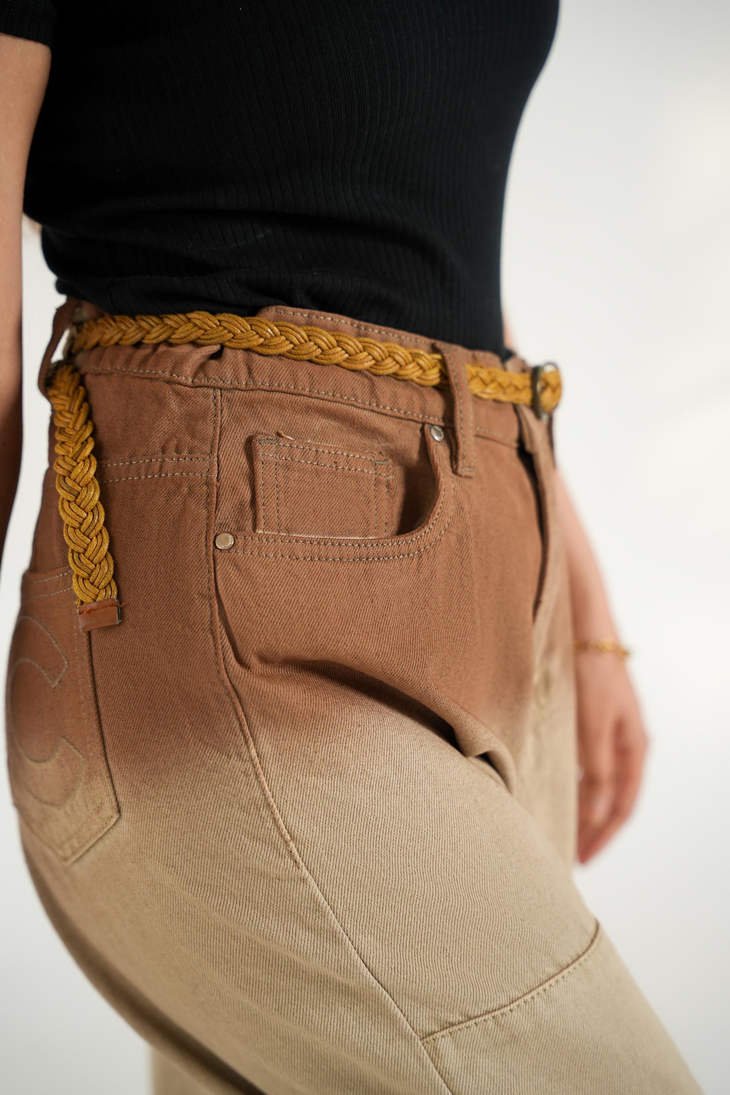 CERNUCCI TIE AND DIE BAGGY FIT DENIM JEAN