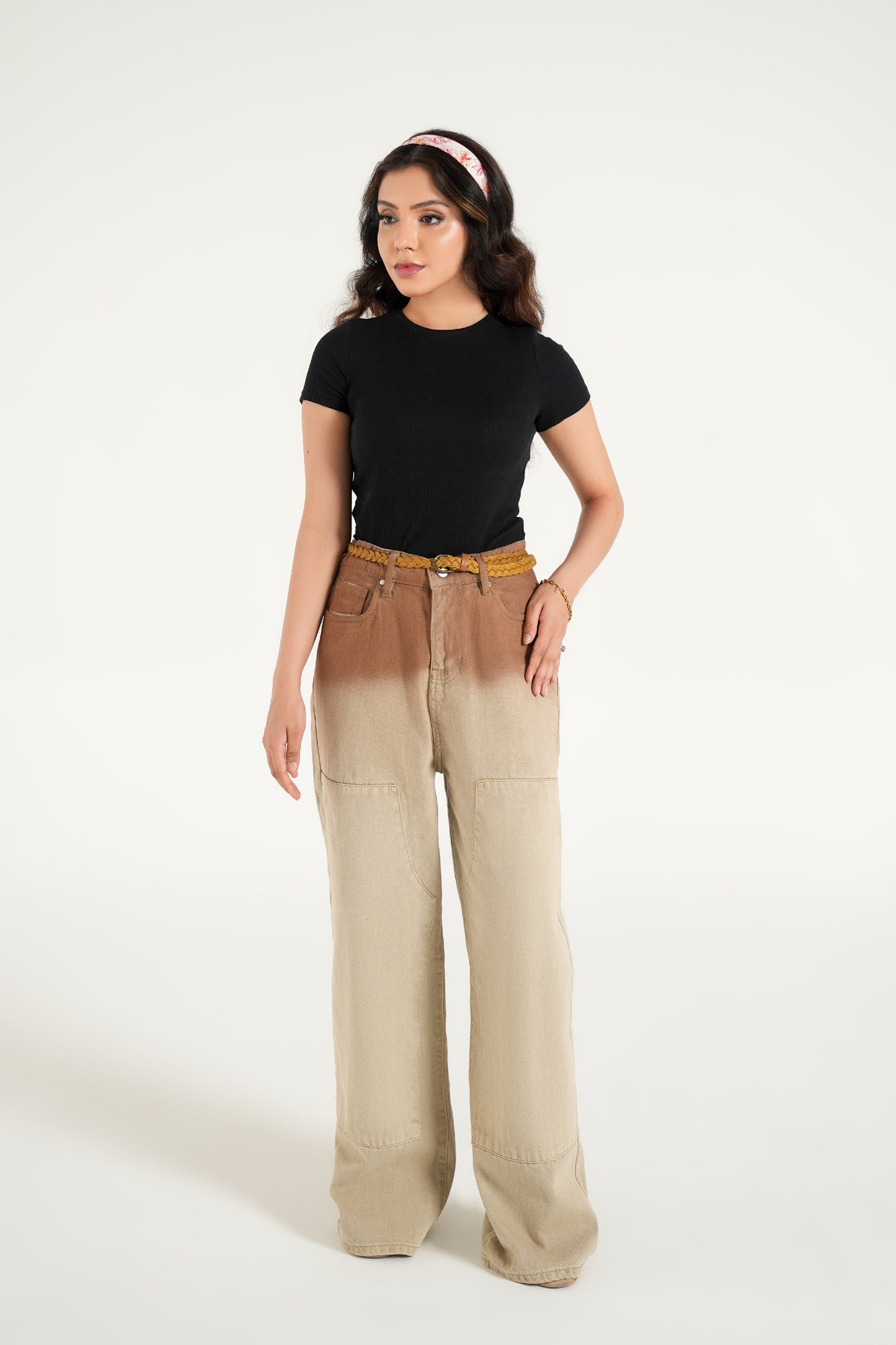 CERNUCCI TIE AND DIE BAGGY FIT DENIM JEAN