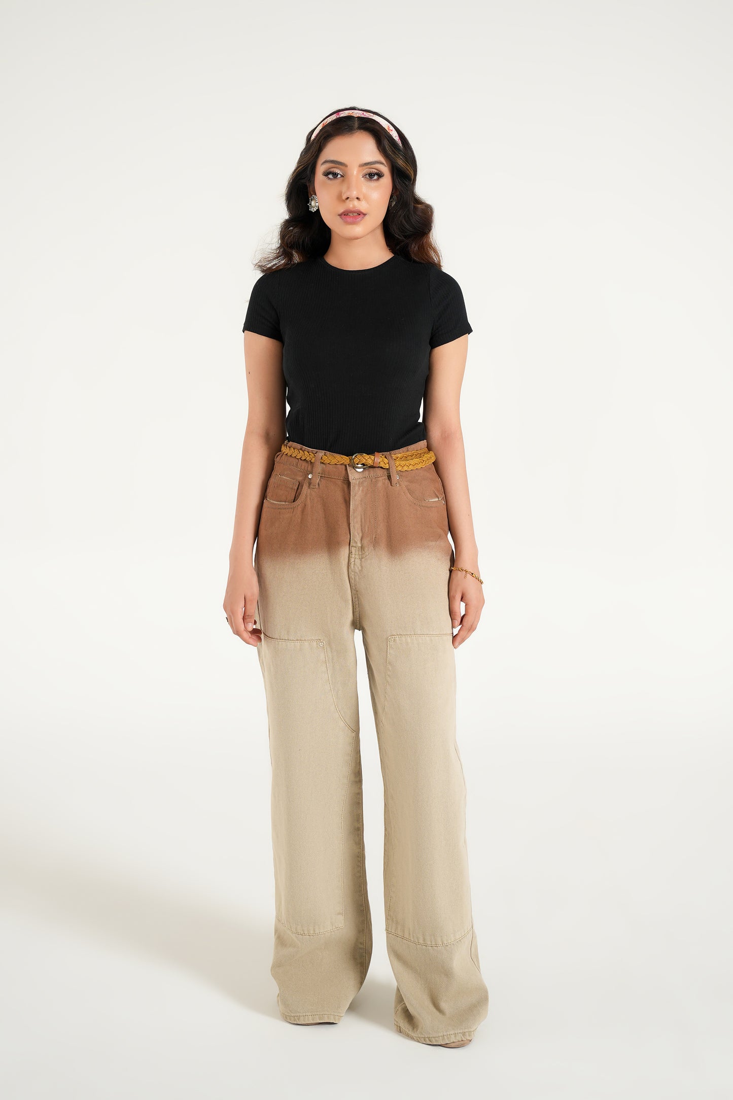 CERNUCCI TIE AND DIE BAGGY FIT DENIM JEAN