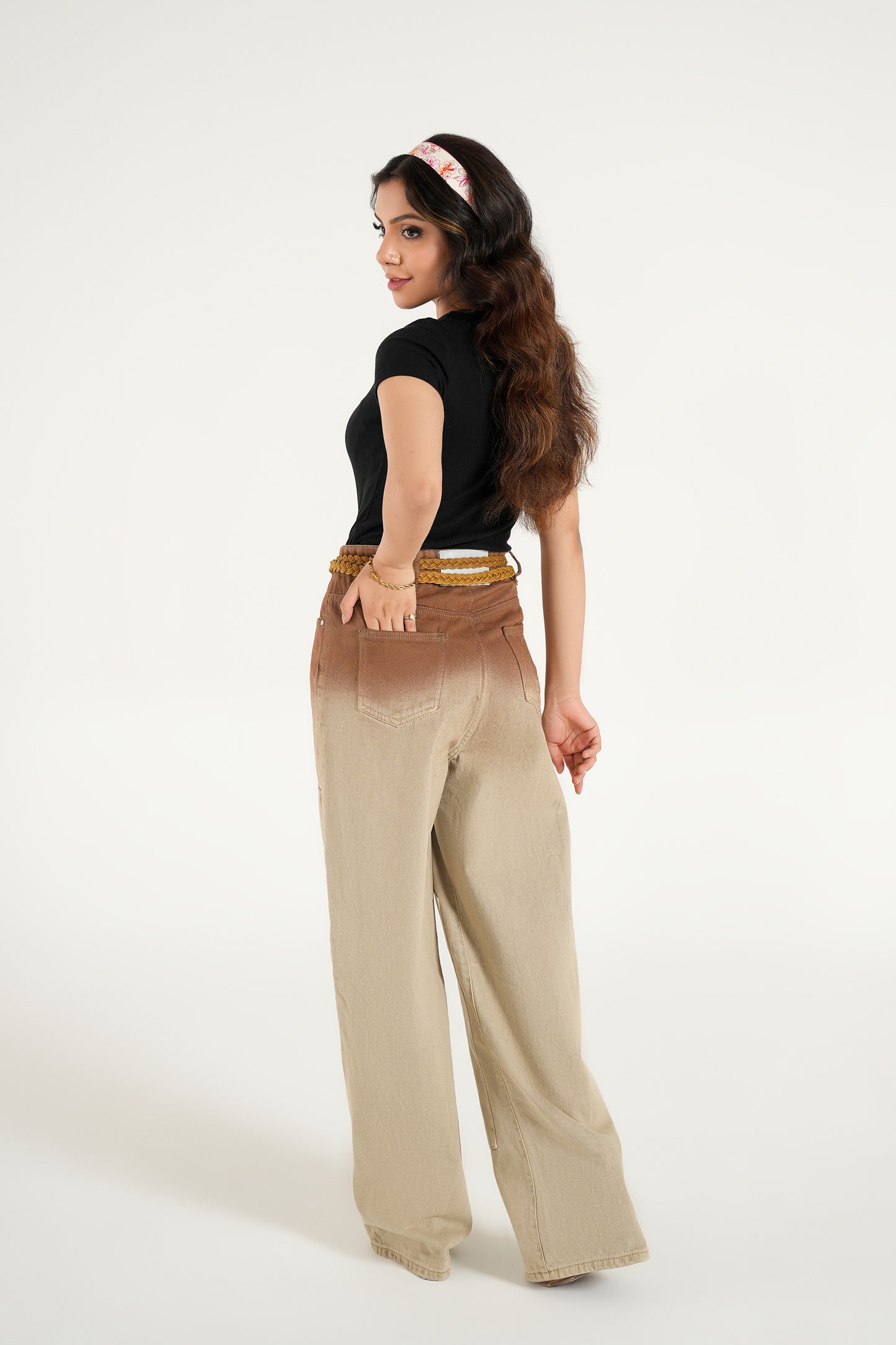 CERNUCCI TIE AND DIE BAGGY FIT DENIM JEAN