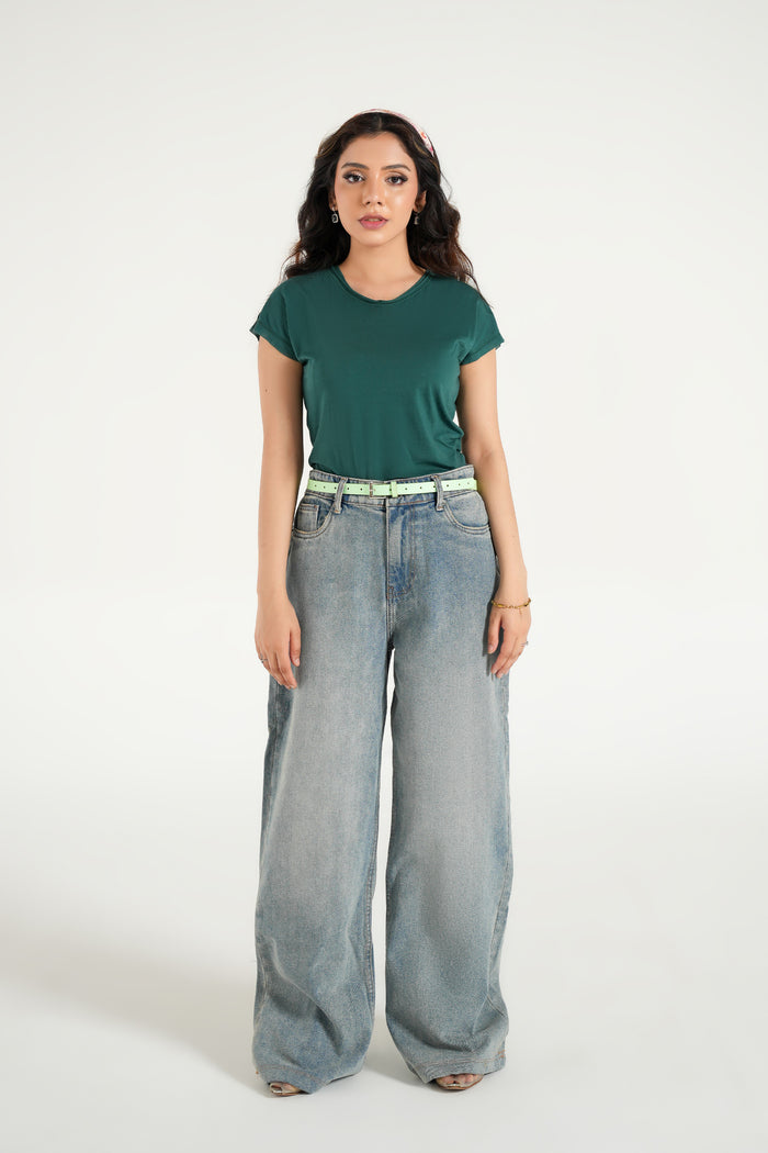 GOOD FOR NOTHING BAGGY FIT  MID BLUE